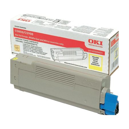 Toner original  -  OKI 43324421  -  amarillo  -  (43324421)