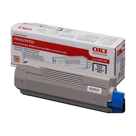 Toner original  -  OKI 43865708  -  negro  -  (43865708)