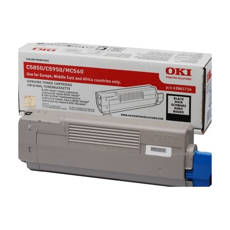 Toner original  -  OKI 43865724  -  negro  -  (43865724)