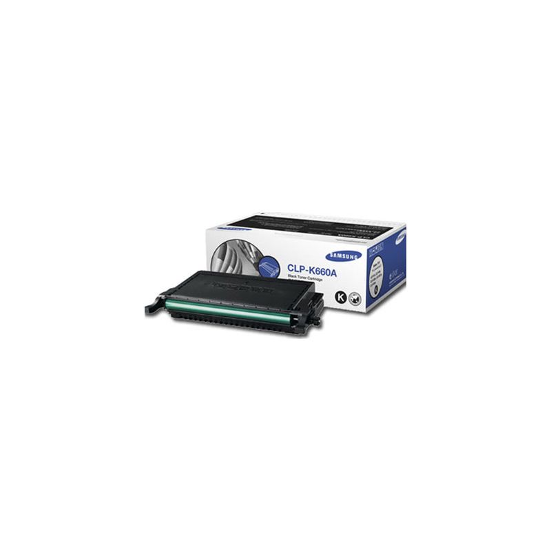 Toner original  -  SAMSUNG CLP-K660B  -  negro  -  (CLPK660A)