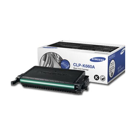 Toner original  -  SAMSUNG CLP-K660B  -  negro  -  (CLPK660A)