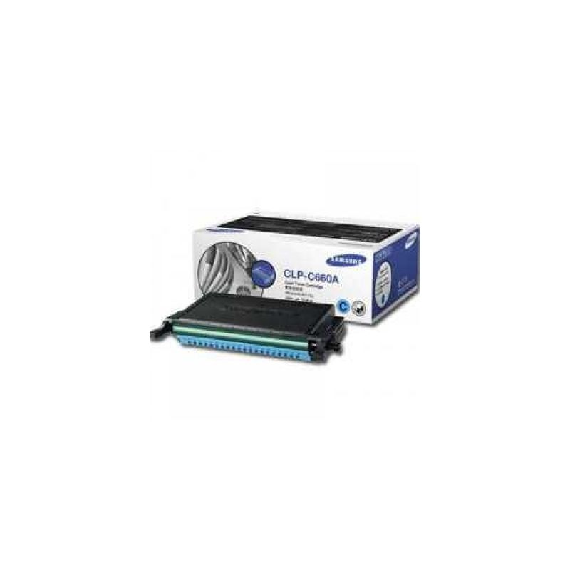 Toner original  -  SAMSUNG CLP-C660B  -  cian  -  (CLPC660A)