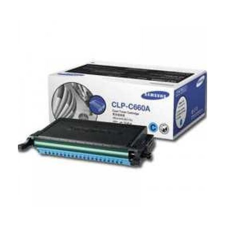 Toner original  -  SAMSUNG CLP-C660B  -  cian  -  (CLPC660A)