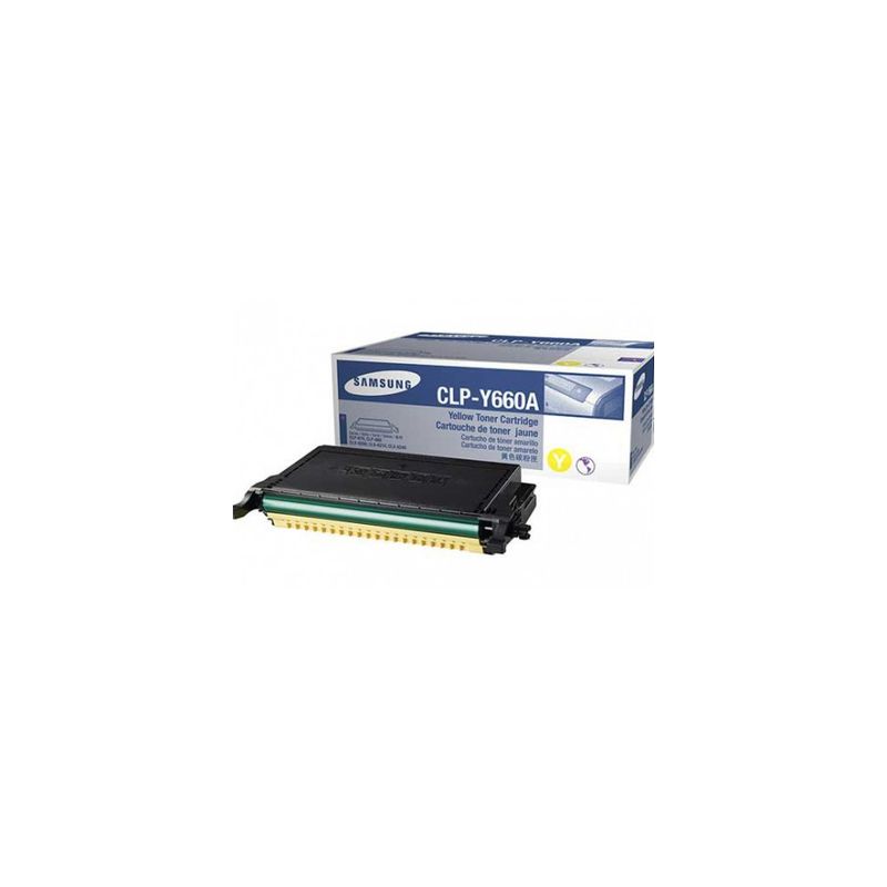 Toner original  -  SAMSUNG CLP-Y660B  -  amarillo  -  (CLPY660A)
