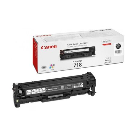 Toner original  -  CANON 718BK  -  negro  -  (2662B002)