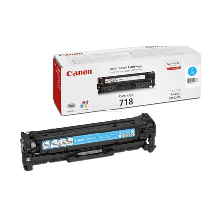 Toner original  -  CANON 718C  -  cian  -  (2661B002)