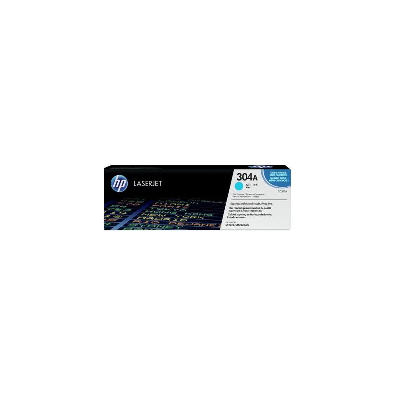 Toner original  -  HP 304A  -  cian  -  (CC531A)