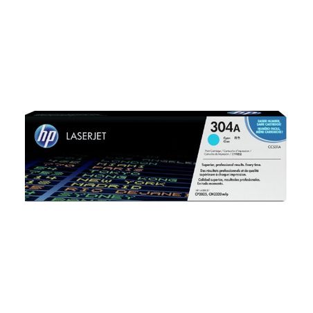 Toner original  -  HP 304A  -  cian  -  (CC531A)