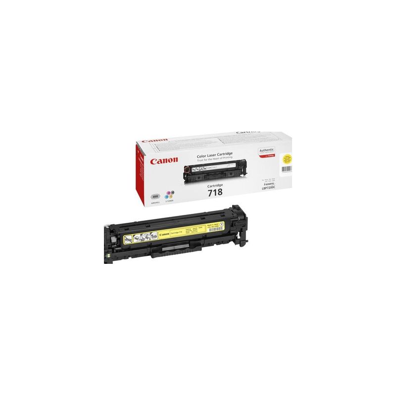 Toner original  -  CANON 718Y  -  amarillo  -  (2659B002)