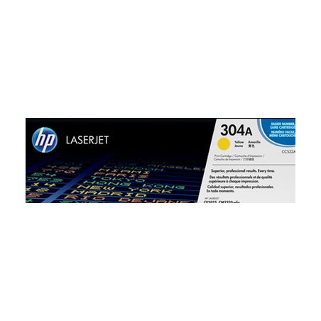 Toner original  -  HP 304A  -  amarillo  -  (CC532A)