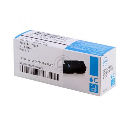 Toner original  -  DELL 79K5P  -  cian  -  (593-11141)