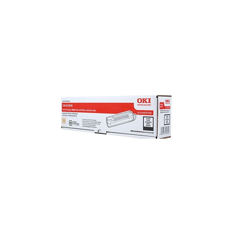 Toner original  -  OKI 44059108  -  negro  -  (44059108)