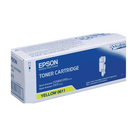 Toner original  -  EPSON 611  -  amarillo  -  (C13S050611)