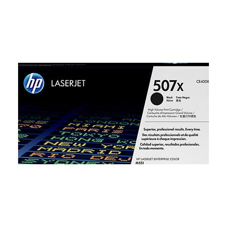 Toner original  -  HP 507X  -  negro  -  (CE400X)