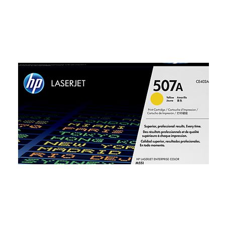 Toner original  -  HP 507A  -  amarillo  -  (CE402A)