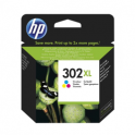 Cartucho de tinta original  -  HP 302XL  -  color  -  (F6U67AE)  -  gran capacidad