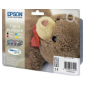 Pack de 4 cartuchos de tinta originales  -  EPSON T0615  -  1 negro + 1 cian + 1 magenta + 1 amarillo  -  (C13T06154010)