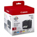 Pack de 4 cartuchos de tinta originales  -  CANON PGI2500XL  -  1 negro + 1 cian + 1 magenta + 1 amarillo  -  (9254B004)  -  gran capacidad
