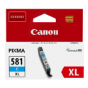 Cartucho de tinta original  -  CANON CLI 581 C XL  -  cian  -  (2049C001)  -  gran capacidad