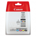 Pack de 4  cartuchos de tinta originales  -  CANON CLI 581  -  1 negro + 1 cian + 1 magenta + 1 amarillo  -  (2103C004)