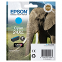 Cartucho de tinta original  -  EPSON 24XL  -  cian  -  (C13T24324012)  -  gran capacidad